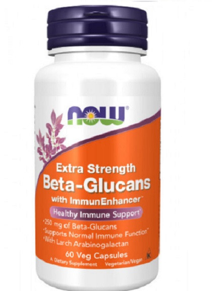 NOW Beta-Glucans БЕТА-ГЛЮКАНИ підтримка імунітету в капсулах №60