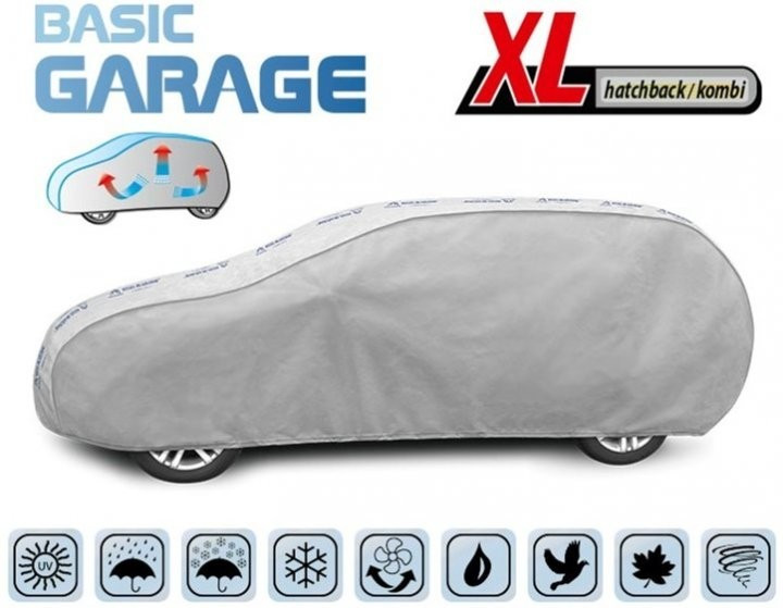 Тент на авто Kombi Kegel Basic Garage XL 3957, 455-485х136см, чохол на машину
