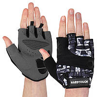 Перчатки для фитнеса перчатки спортивные Zelart Hard Touch 9523 размер S Grey-Black-White