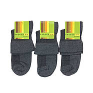 Чоловічі медичні шкарпетки сітка без резинки (темно-сірий) 41-45 (12 пар), фото 2