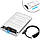 Кишеня зовнішня для 2.5 жорсткого диска HDD, SSD, SATA, USB 3.0, прозорий, фото 3