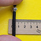 Шовковий чоловічий браслет плетений зі вставками зі срібла 925 проби, фото 9