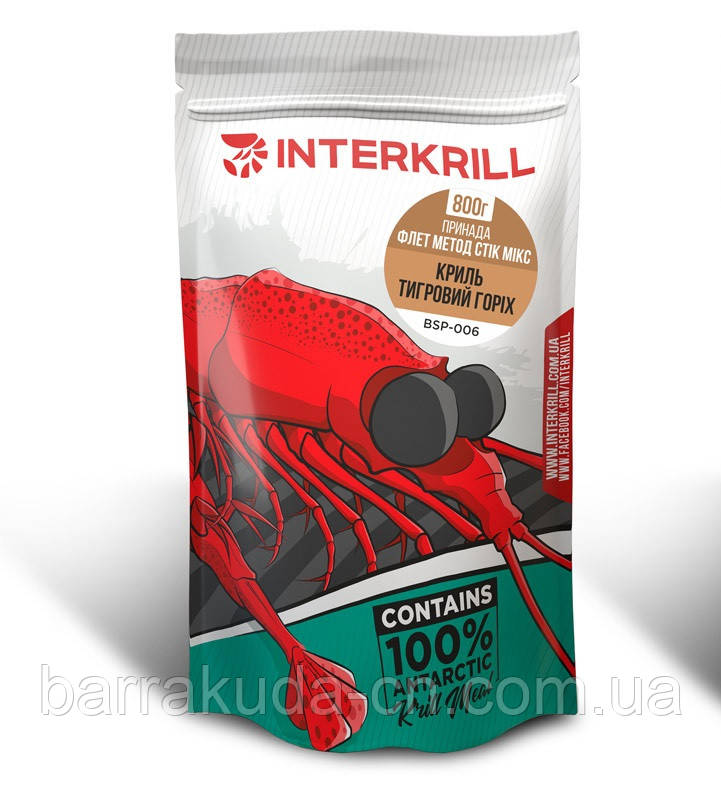 Купить Прикормка INTERKRILL Флэт Метод Стик Микс Криль-Тигровый Орех ...