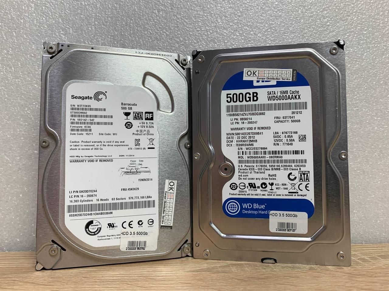 Жорсткий диск (HDD), 500GB SATA (3.5")