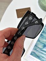 Женские чёрные солнцезащитные очки Gucci Гуччи