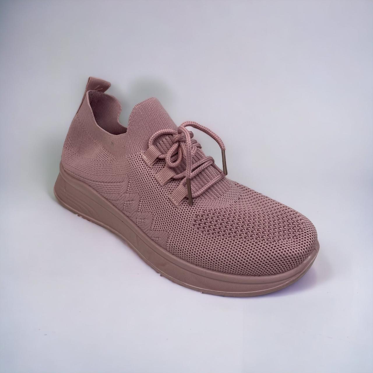 Жіночі літні кросівки, мокасини рожевий, сітка текстильні, зі шнурівкою ( р. 36-40)
