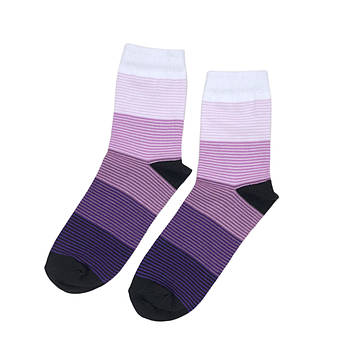 Жіночі бавовняні шкарпетки зі смужками Krokus