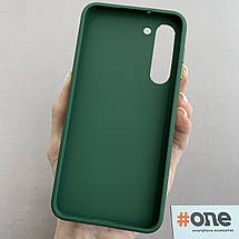 Чохол для Samsung Galaxy S23 Plus чохол матовий з бортиком для камери на самсунг с23 плюс т-зелений m4f, фото 3