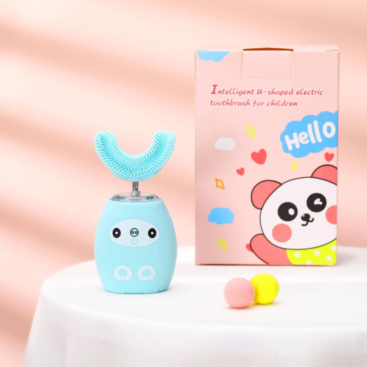 Дитяча зубна щітка children's u shaped toothbrush, фото 1