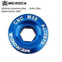 Болт Meroca для зажима шатунов Hollowtech, резьба M20, синий