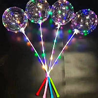 Повітряна прозора кулька, що світиться, з підсвіткою Led Bobo-balloons 24 дюйми