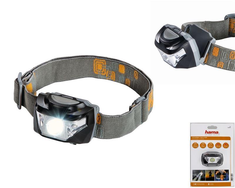 Ліхтар Hama HEADLAMP 160 LED L160 Grey, Orange