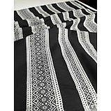 Тканина декоративна з вишивковою Ґорґани, 58 см купон, фото 3