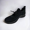 Жіночі літні кросівки, мокасини чорний, сітка текстильні, зі шнурівкою ( р. 36-40), фото 4