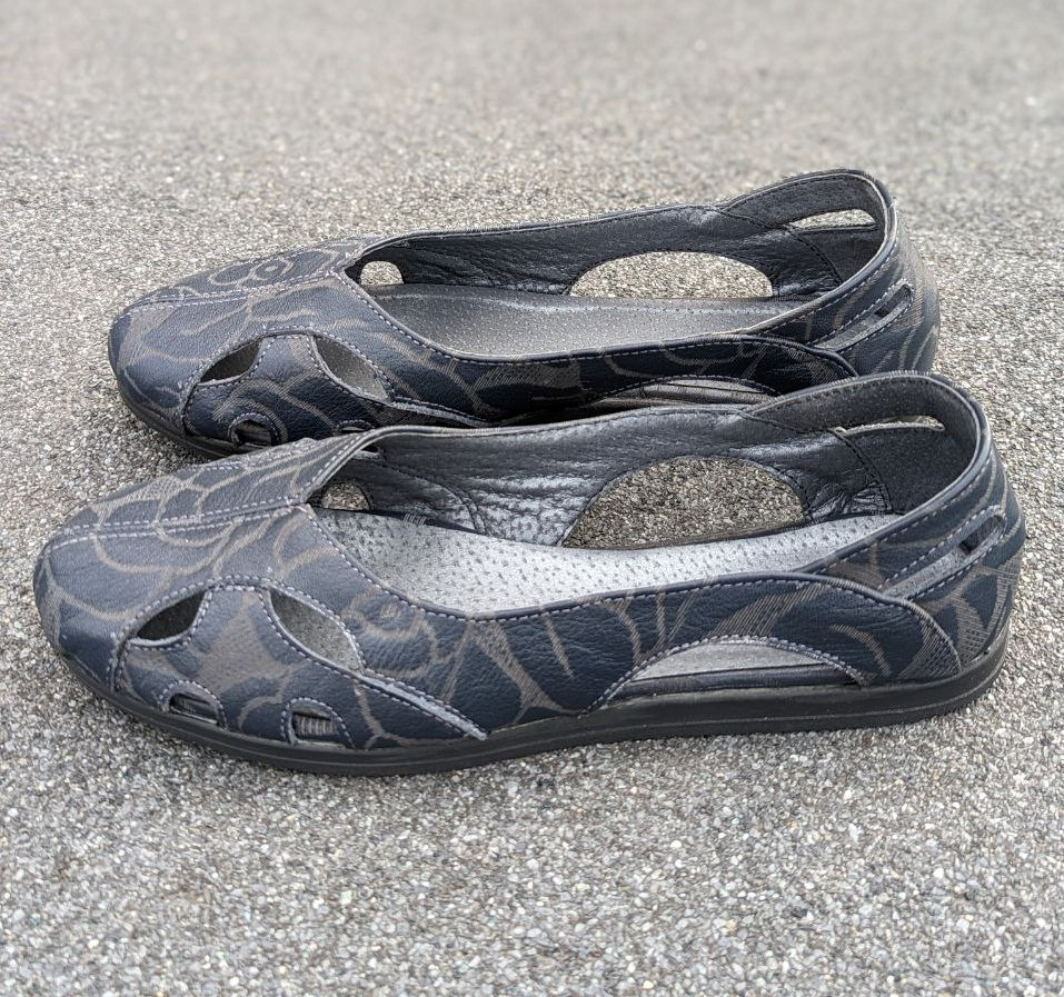 STTOPA Розміри 37,40. Балетки великих розмірів літні шкіряні. 157-3645 Сині, фото 1