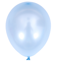 Воздушный шар металлик голубой, латексные шары 12" 30 см  набор 5 шт