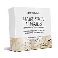 Комплекс витаминов и минералов для волос, кожи и ногтей BioTech Hair, Skin & Nails 54 капсул