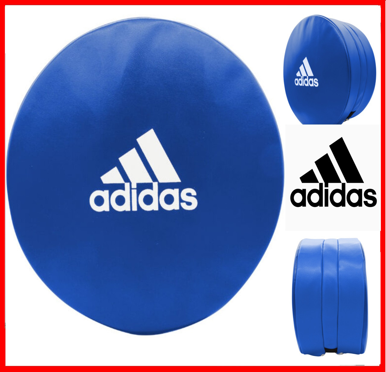 Подушка для відпрацювання ударів кругла Adidas маківара лапа тренерська карате кіокушинкай кудо груша мішок