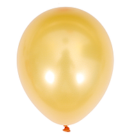Воздушный шар металлик Золото, латексные шары 12" 30 см  набор 5 шт