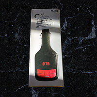 Автомобільний Трансмітер FM–модулятор Fm-02 LCD MP3//USB black/red