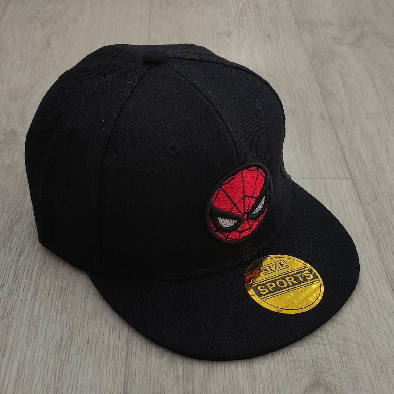 Кепка дитяча снепбек (Snapback) Людина Павук Чорний 50-54р (2224)