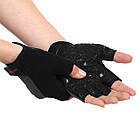 Рукавиці для фітнесу та важкої атлетики рукавички спортивні Weider 169015 розмір M-L Black, фото 5