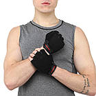 Рукавиці для фітнесу та важкої атлетики рукавички спортивні Weider 169017 розмір M-L Black, фото 6