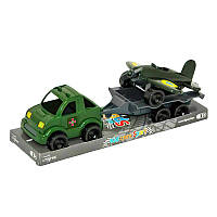 Набор авто "Kid cars" военный на планшете 39997 (40) "Tigres"