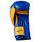 Боксерські рукавички для тренувань PowerPlay Ukraine (10-16oz) PU, синьо-жовті, фото 4