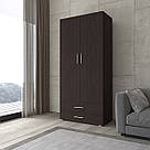 Шафа для одягу зі штангою та двома ящиками з ДСП 02009, фото 5