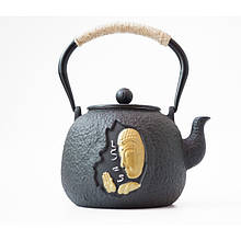 Чайник Тецубін "Благозловіння Будди" чавунний із ситом 1200 мл