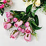 Штучні квіти. Букет бутонів троянд класичний 30 см, попіл троянди, фото 2