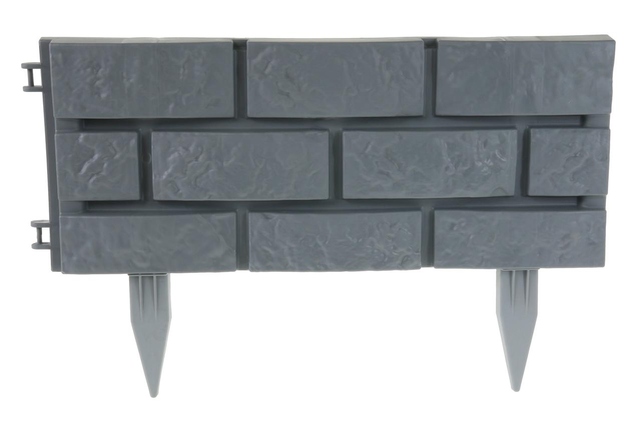 Бордюр садовий пластиковий BJ Plastic 220 см x 19 см
