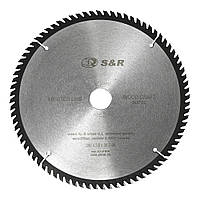 Пиляльний диск S&R WoodCraft 250 мм 80 зубів по деревені, ДСП, МДФ, ДВП