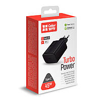 Зарядное устройство Colorway Power Delivery Port PPS USB Type-C (45W) Black