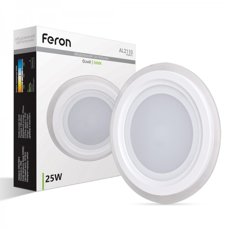 Світлодіодна LED панель Feron AL2110 25W 1600Lm 5000K 240*40mm OL