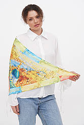 Дизайнерська шовкова хустка "Київські мотиви. Чотири сезони"