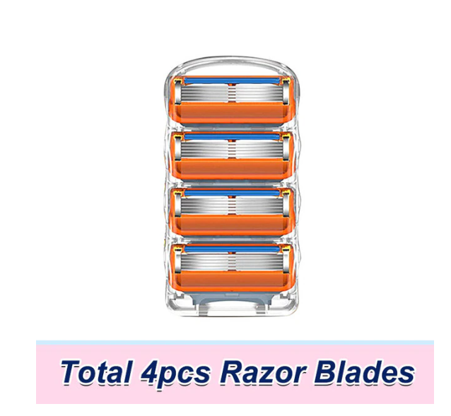 Леза для бритви Gillette Fusion: набір 4 шт. Леза для електробритви, змінна насадка для чоловіків.