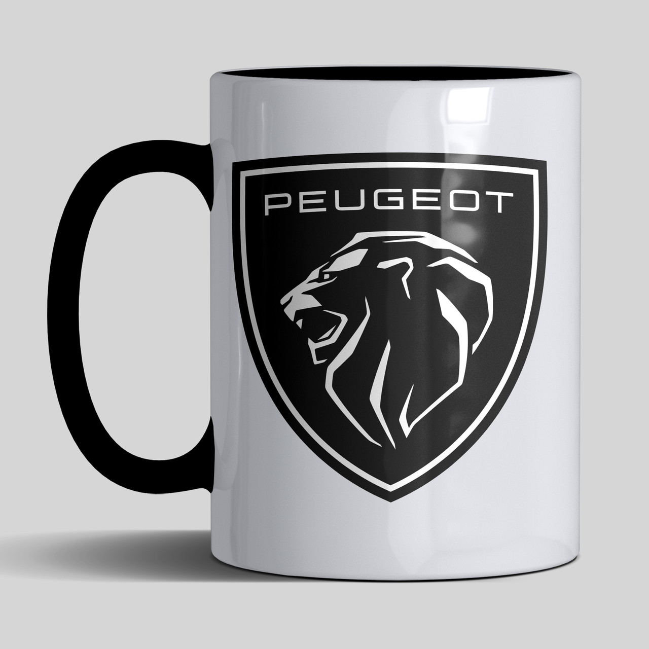 Чашка 330 мл з маркою авто NEW Peugeot / Пежо. Найкращий подарунок чоловіку