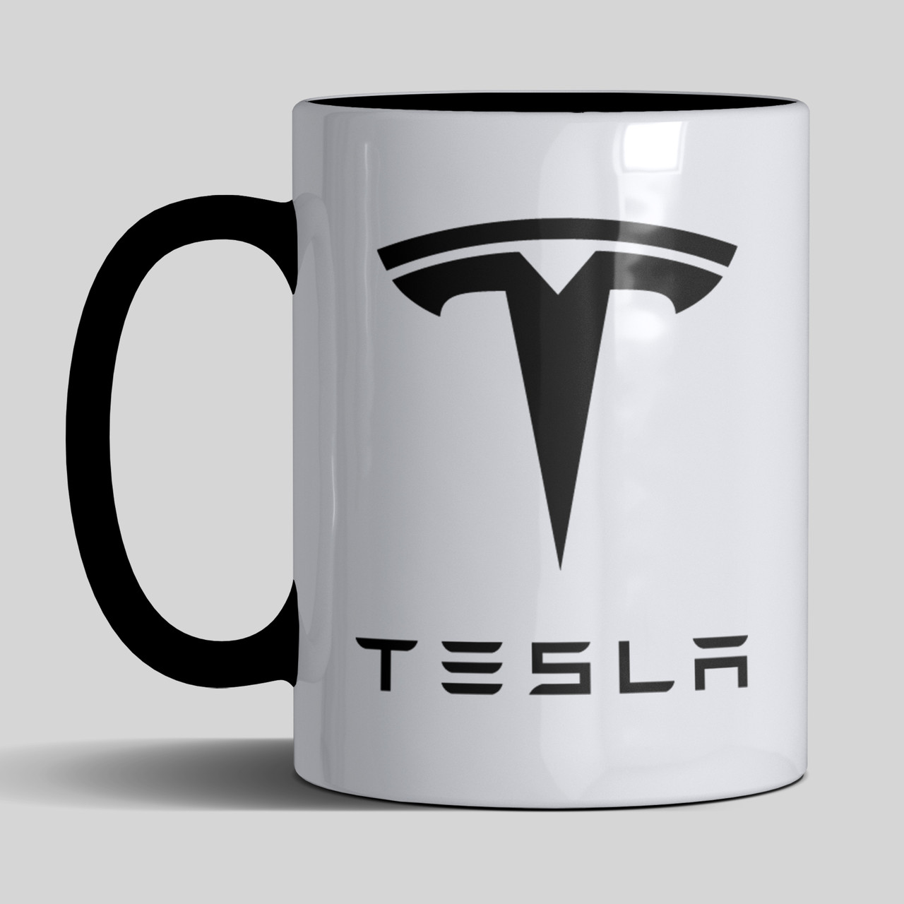 Чашка 330 мл з маркою авто TESLA / Тесла. Найкращий подарунок чоловіку