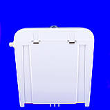 Бачок пластиковий для унітаза кріплення за осями від 13-20 см. Дворежимний злив., фото 2