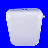 Бачок пластиковий для унітаза кріплення за осями від 13-20 см. Дворежимний злив., фото 7