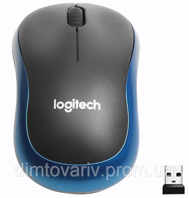 Бездротова оптична миша Logitech M185 USB BLUE