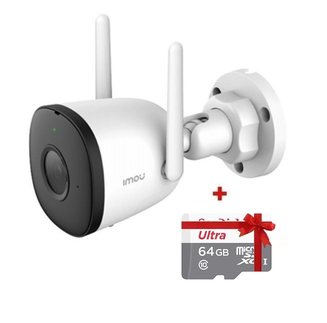 4Мр Вулична Full-HD Камера відеоспостереження з Wi-Fi IMOU IPC-F42P Вбудований мікрофон Флешка 64Gb у Подарунок!