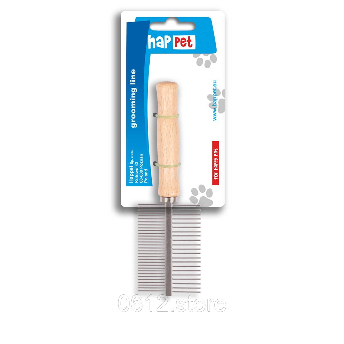 Гребінець двосторонній для собак та кішок Happet GS08, фото 1