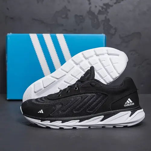 Купить Летние кроссовки Adidas Ozelia мужские, адидас черные с белой ...