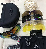 Тактические поляризованные очки «Oakley Polarized» с 5-ти линзами Очки с диоптриями Стрелковые очки