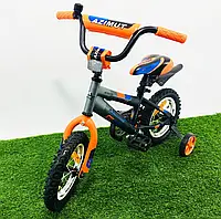 Дитячий двоколісний велосипед 12 дюймів Azimut Stitch А жовтогарячий