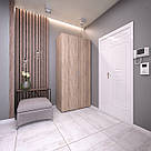 Шафа для одягу з поличками з ДСП 02011, фото 4