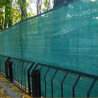 Сітка затінювальна для забору 2х10м (110 г/м2). Сітка від вітру, снігу, сонячних променів. Чехия